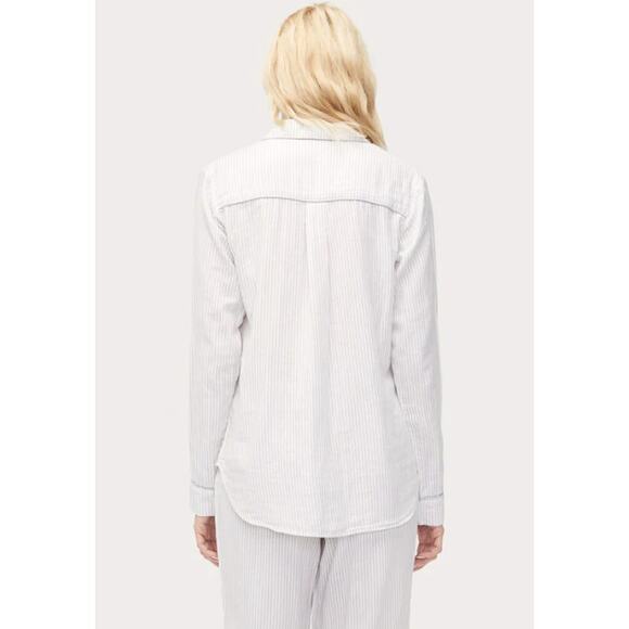 UGG Raven Stripe PJ Button Down Shirt Pajama Size S - Picture 2 of 9